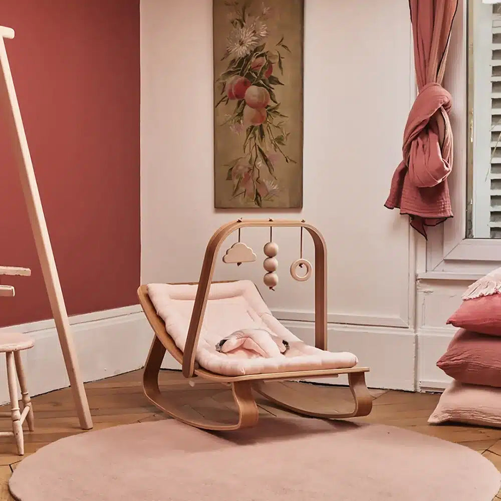 Transat bébé évolutif en bois – Fauteuil à bascule de 0 à 5 ans