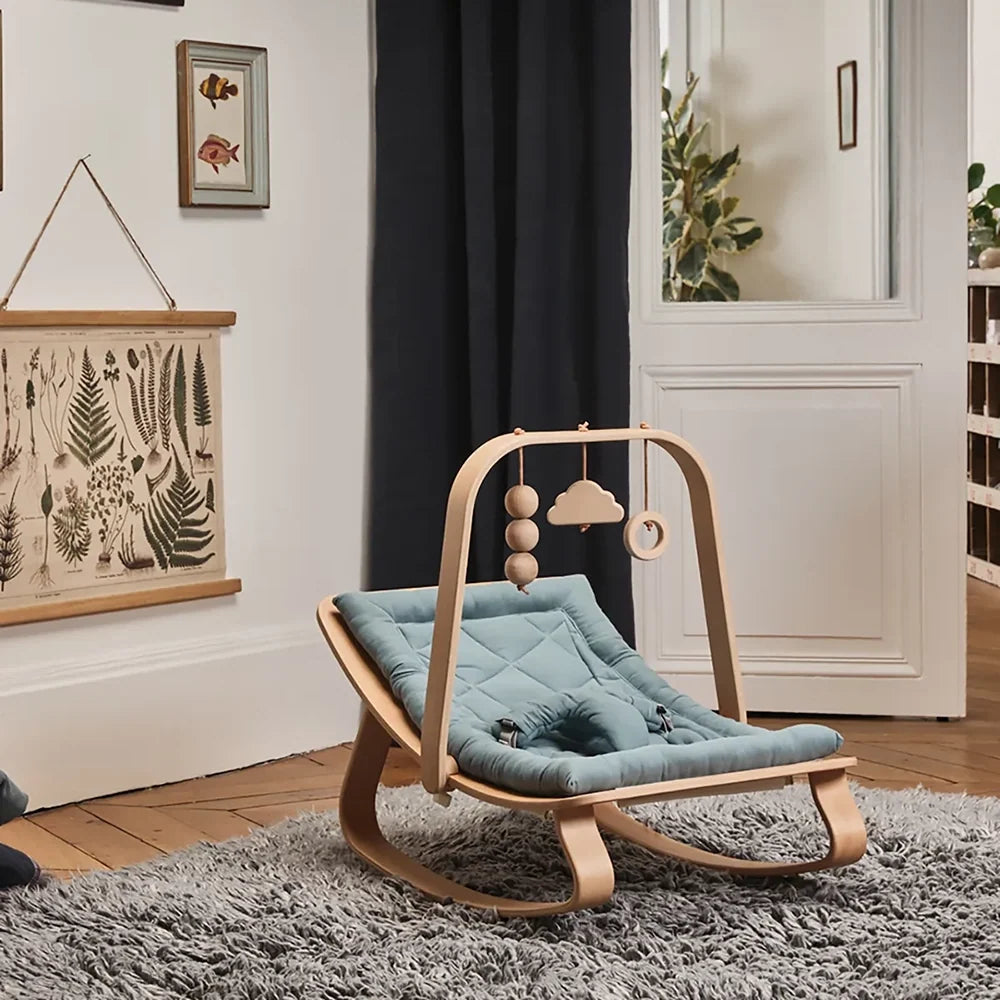 Transat bébé évolutif en bois – Fauteuil à bascule de 0 à 5 ans