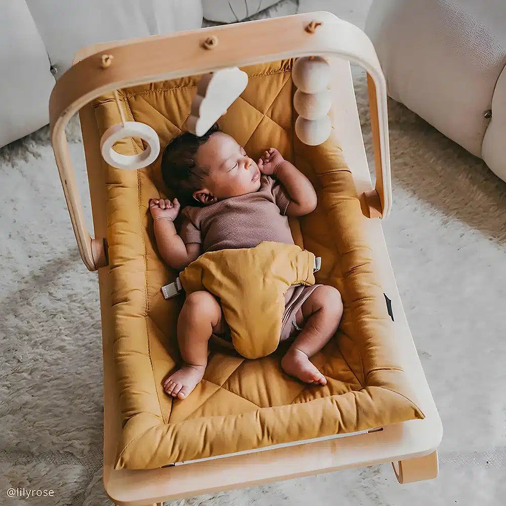 Transat bébé évolutif en bois – Fauteuil à bascule de 0 à 5 ans