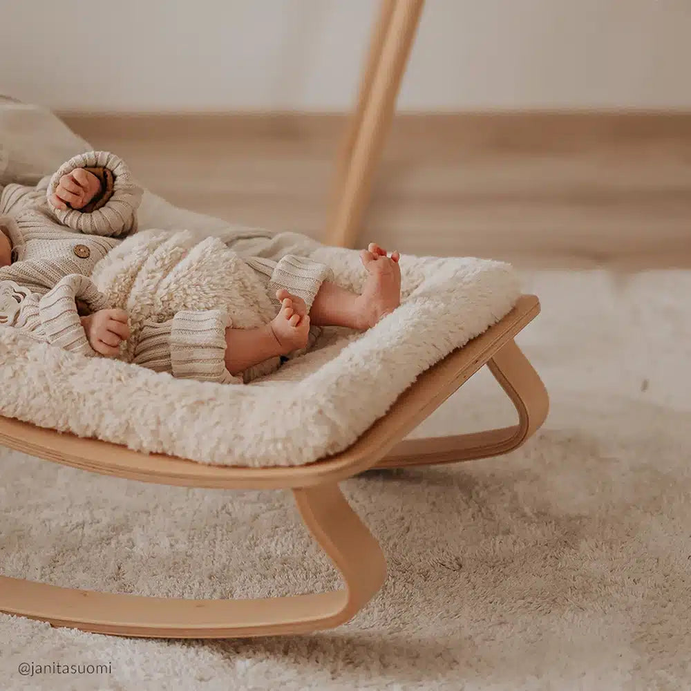 Transat bébé évolutif en bois – Fauteuil à bascule de 0 à 5 ans