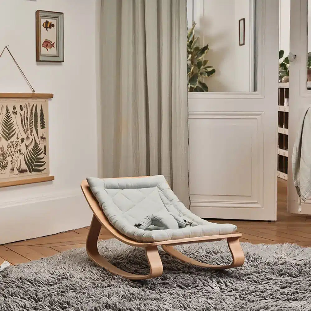 Transat bébé évolutif en bois – Fauteuil à bascule de 0 à 5 ans