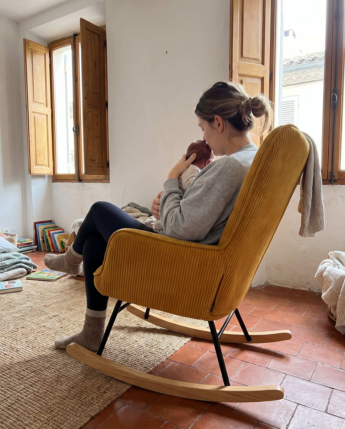 Maman et son bébé dans le fauteuil Orma Image