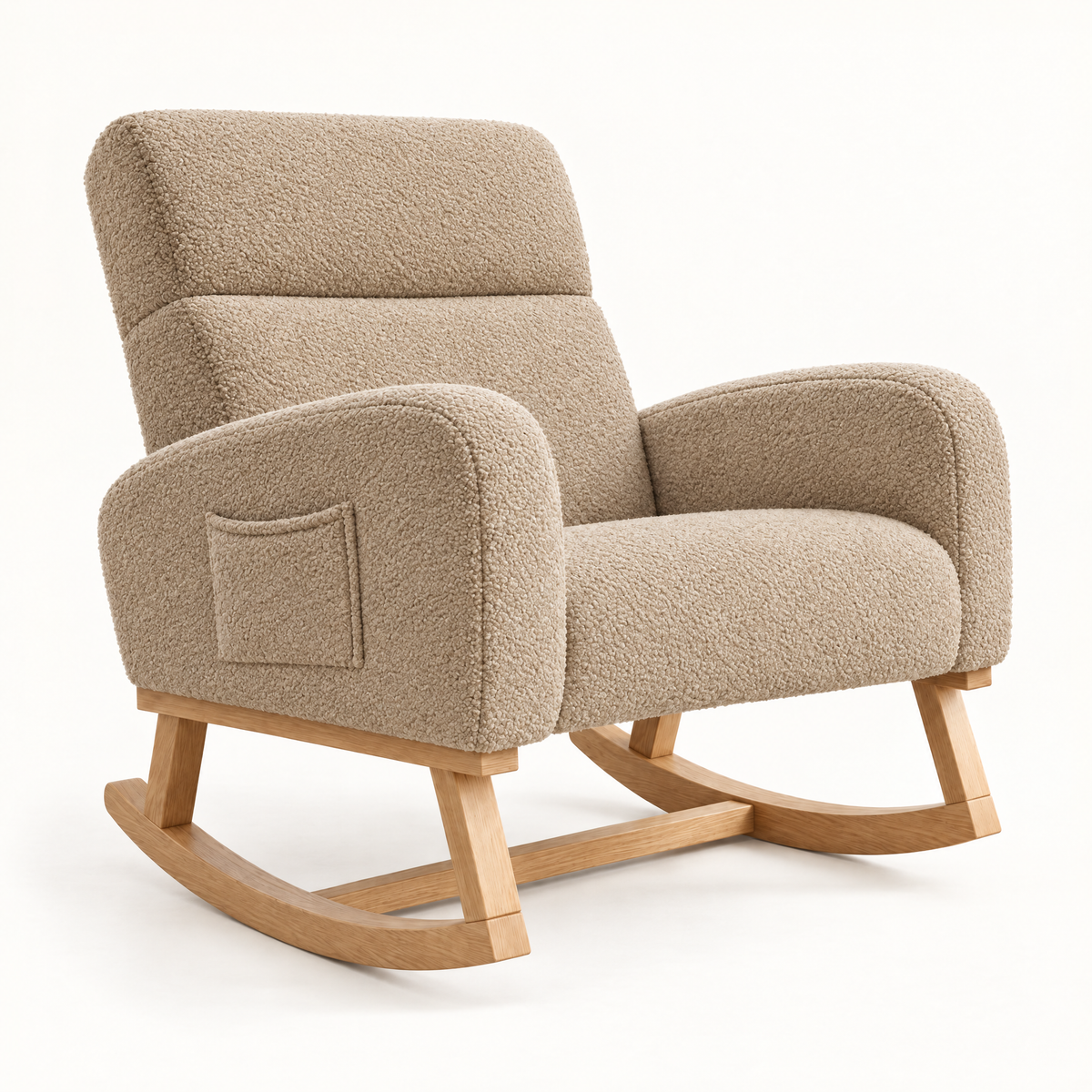 Fauteuil à bascule Numa – Bouclette à poches